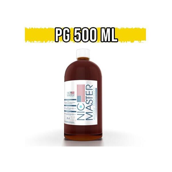 nic master glicole propilenico base neutra 500ml 100% pg