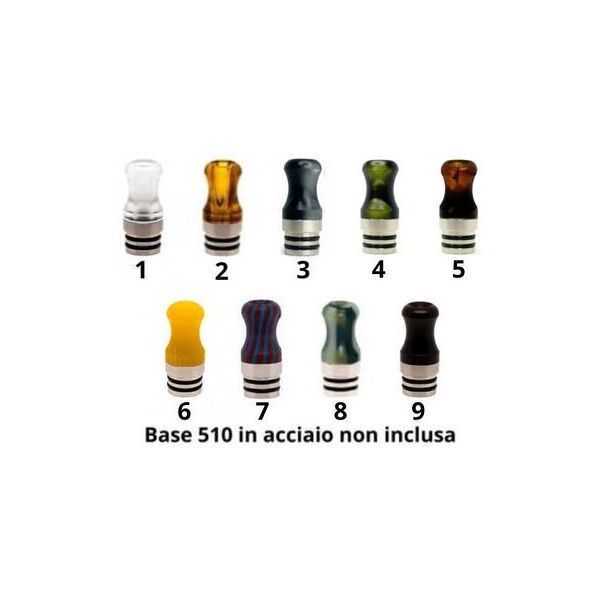 officine svapo calipso a vite drip tip componibile 510