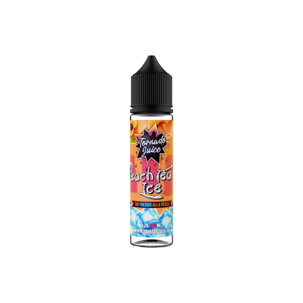 tornado juice peach ice tea liquido shot 20ml the freddo pesca