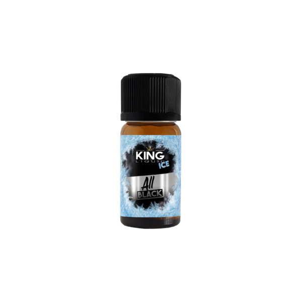 king liquid all black ice aroma liquido 10 ml liquirizia menta bergamotto ghiaccio