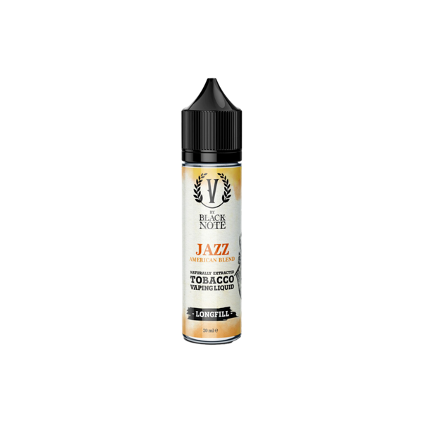 black note jazz v by liquido shot 20ml tabacco american blend barrique