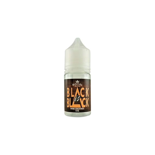 royal blend black is black aroma mini shot 10ml tabacco bergamotto