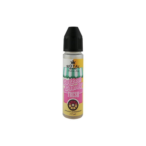 royal blend cotton candy fresh liquido shot 10ml zucchero filato fragola ice