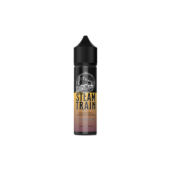 steam train destination liquido shot 20ml passion fruit ananas arancia