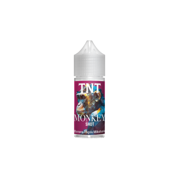 tnt vape monkey animals liquido shot 25ml milkshake banana fragola