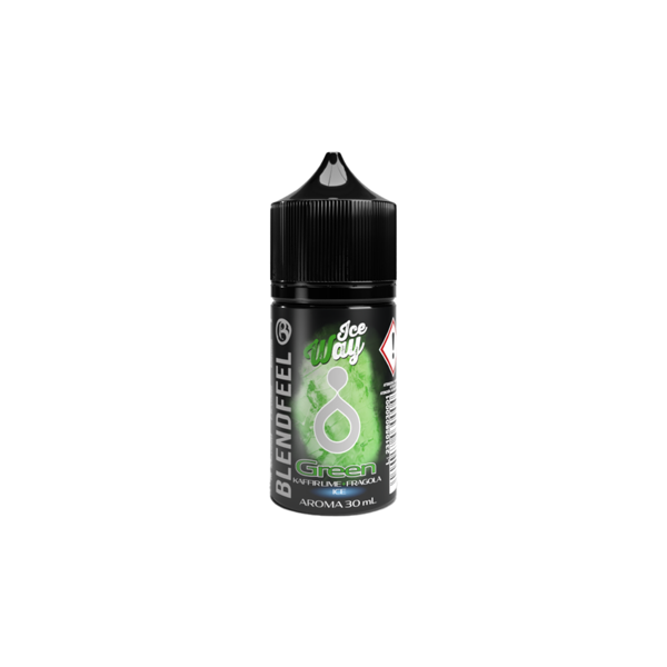 blendfeel green ice way liquido shot 30ml kaffir lime fragola ghiaccio