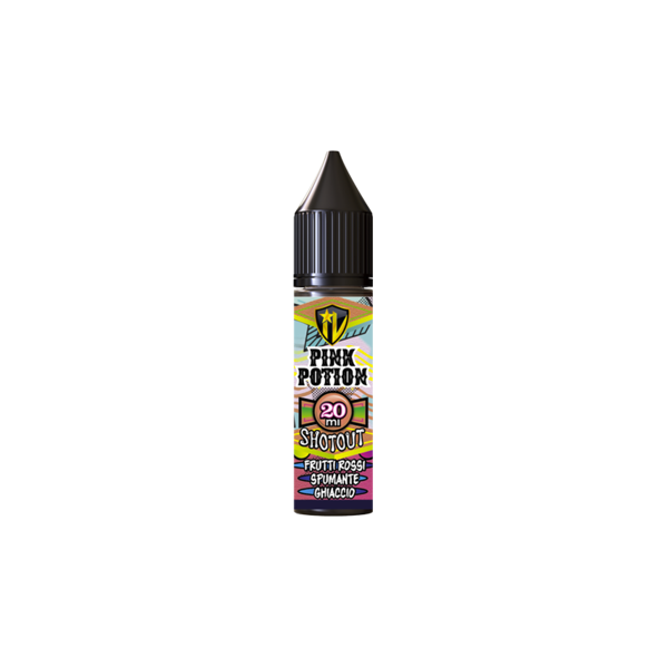 iron vaper pink potion shotout liquido shot 20ml spumante mirto frutti rossi melograno ghiaccio