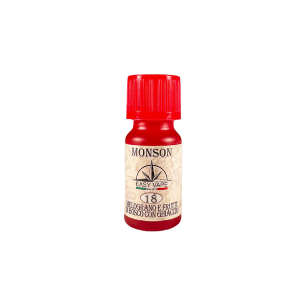 easy vape monson n.18 aroma concentrato 10ml melograno frutti di bosco ghiaccio