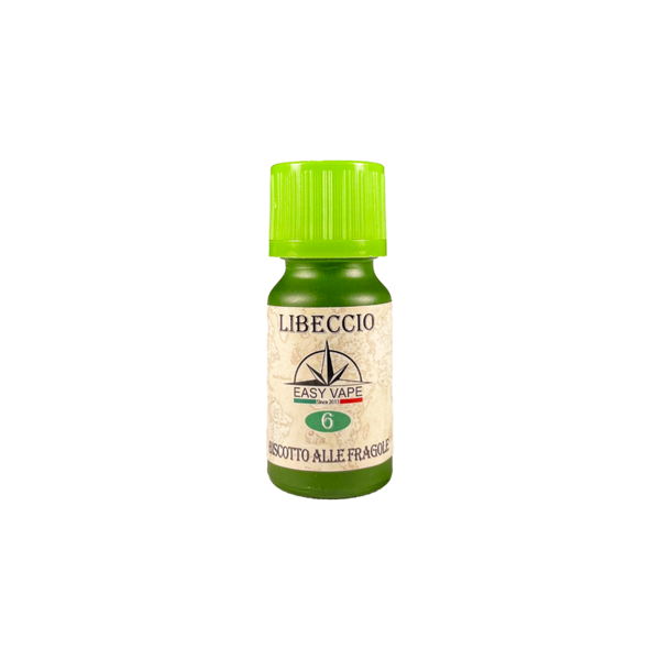 easy vape libeccio n.6 aroma concentrato 10ml biscotto fragole