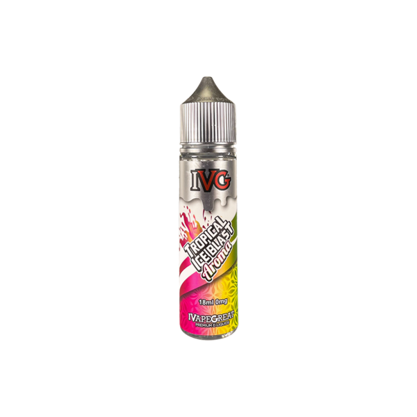 ivg fine stock - tropical ice blast liquido shot 18ml frutta esotica kiwi anguria mela ghiaccio