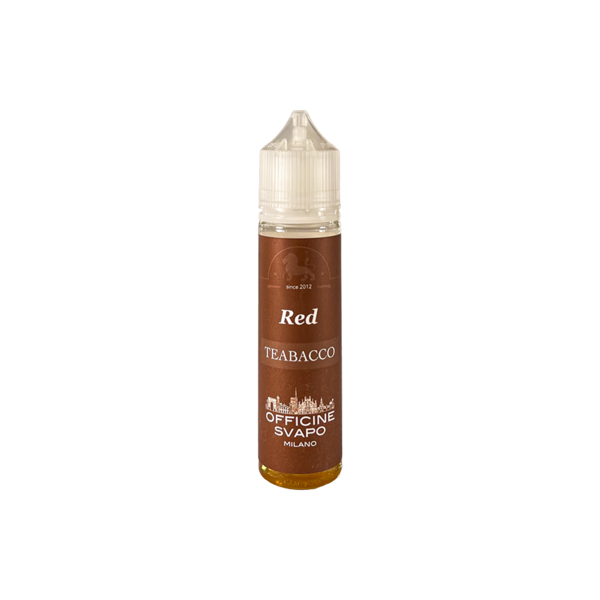 officine svapo red teabacco liquido shot 20ml tabacco the melograno