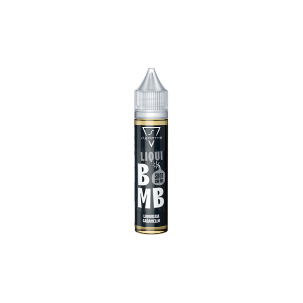 suprem-e liqui bomb liquido shot 20ml caramella liquirizia caramello