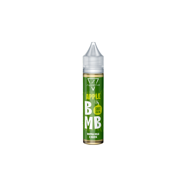 suprem-e apple bomb liquido shot 20ml doppia mela menta