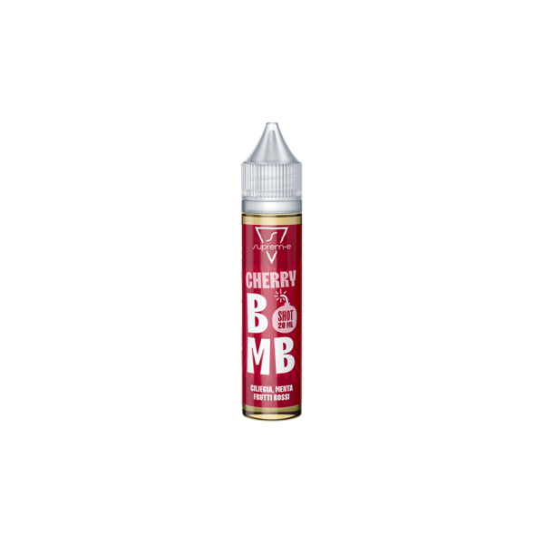 suprem-e cherry bomb liquido shot 20ml ciliegia frutti rossi menta