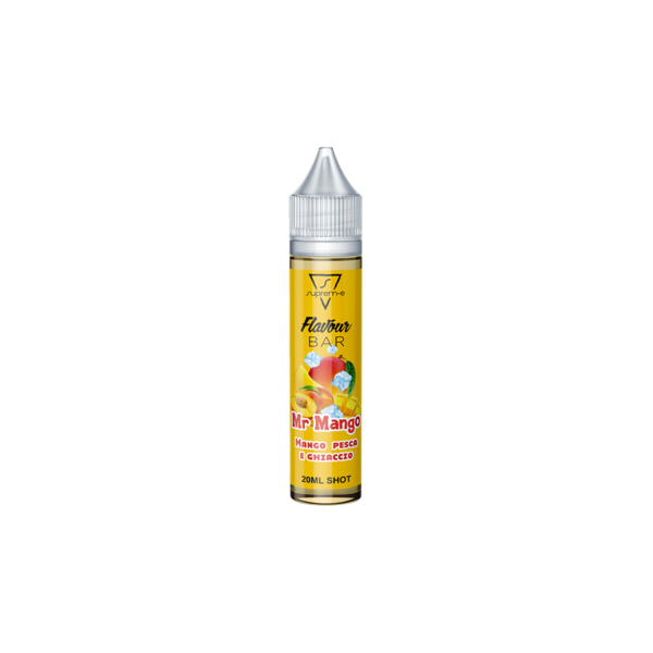 suprem-e mr mango flavour bar liquido shot 20ml mango pesca ghiaccio