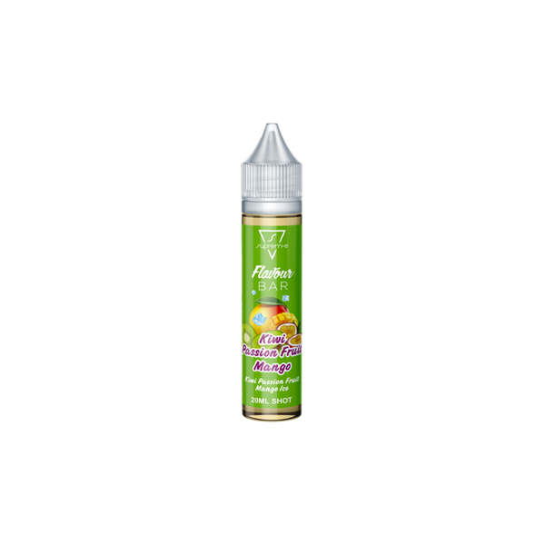 suprem-e kiwi passion fruit mango flavour bar liquido shot 20ml