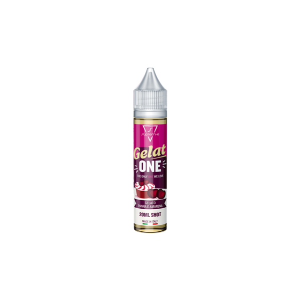 suprem-e gelatone liquido shot 20ml gelato panna amarena