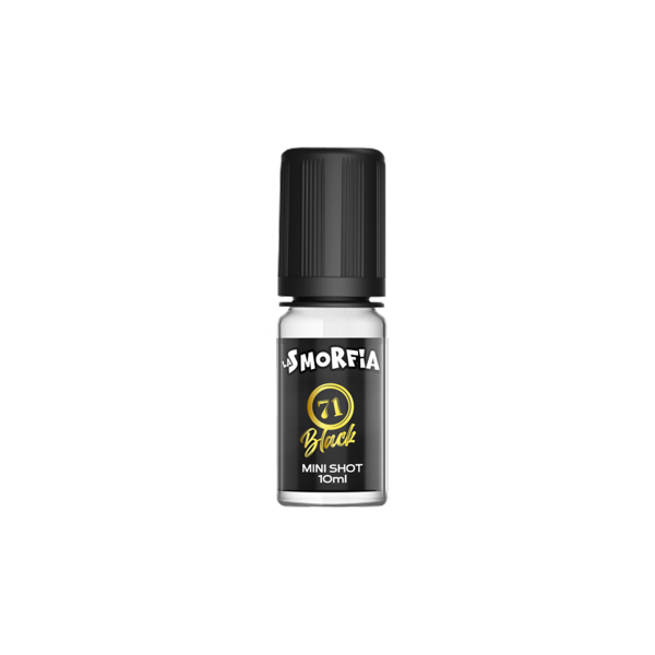 king liquid fine stock - la smorfia n. 71 black aroma mini shot 10ml tabacco graham cracker marshmallow cioccolato