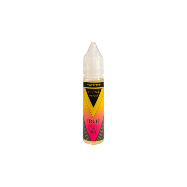 suprem-e first pick re-brand fruit liquido shot 20ml tabacco pesca albicocca vaniglia