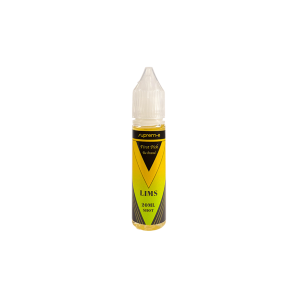 suprem-e first pick re-brand lims liquido shot 20ml tabacco limone