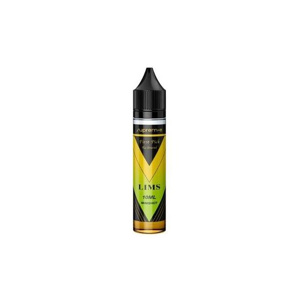 suprem-e first pick lims re-brand aroma mini shot 10ml tabacco crema limone