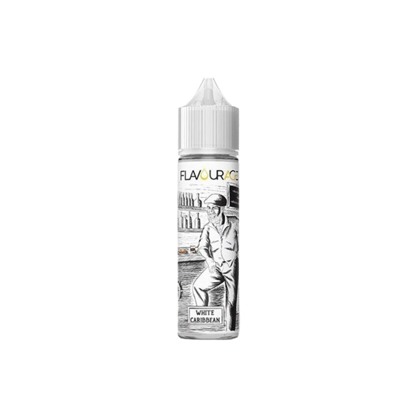 flavourage white caribbean liquido shot 20ml vaniglia cioccolato bianco rum