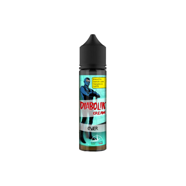 easy vape over diabolik cream liquido shot 20ml biscotto danish vaniglia caffè