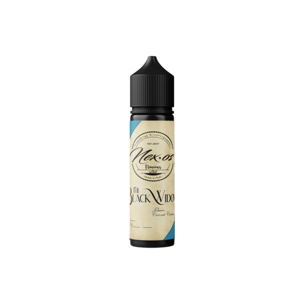 tob the black widow nex-os liquido shot 20ml tabacco crema cocco