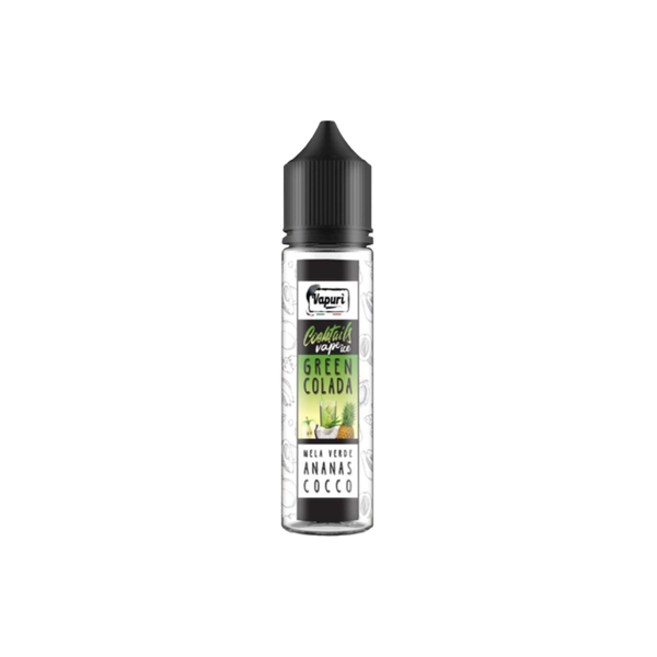 vapurì green colada cocktails liquido shot 20ml mela verde ananas cocco