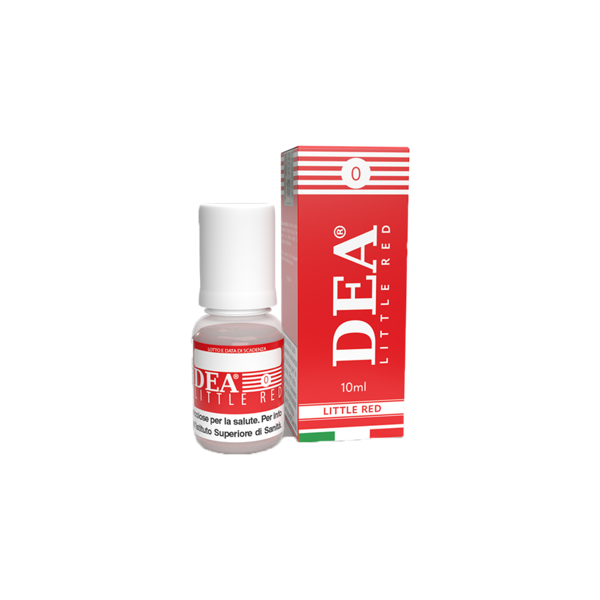 dea flavor little red liquido pronto 10ml caramella fragola