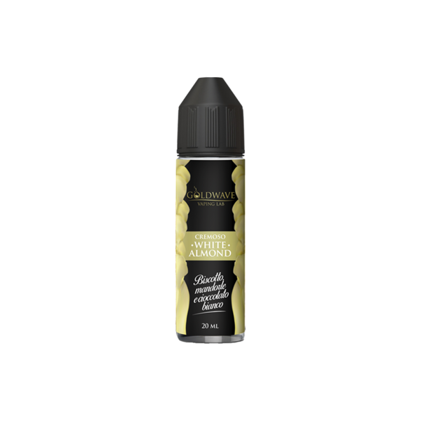 goldwave white almond liquido shot 20ml biscotto mandorla cioccolato bianco