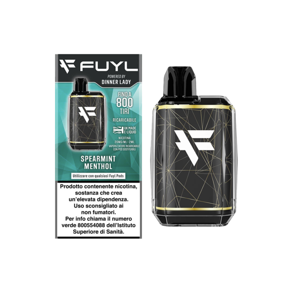 dinner lady fuyl starter kit + pod precaricata spearmint menthol