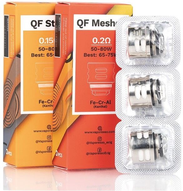 vaporesso qf resistenze head coil gt - 3 pezzi