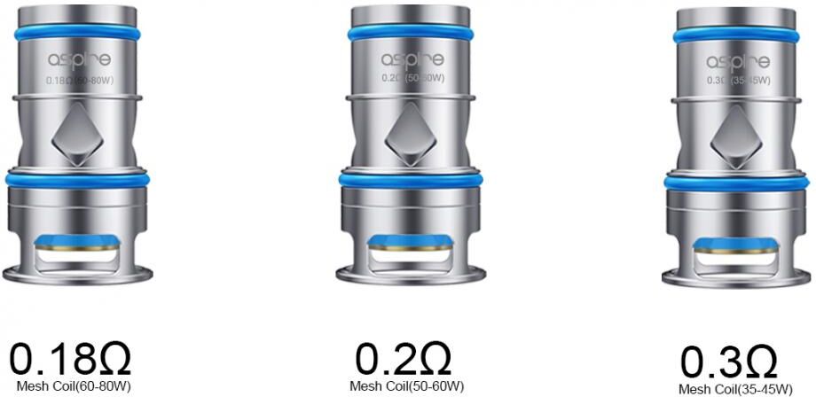 aspire odan coil resistenze ricambio - 3 pezzi