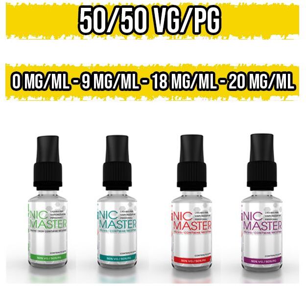 nic master nicotina in base neutra 50vg / 50pg 10 ml