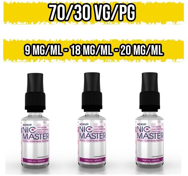 nic master nicotina in base neutra 70vg / 30pg 10 ml