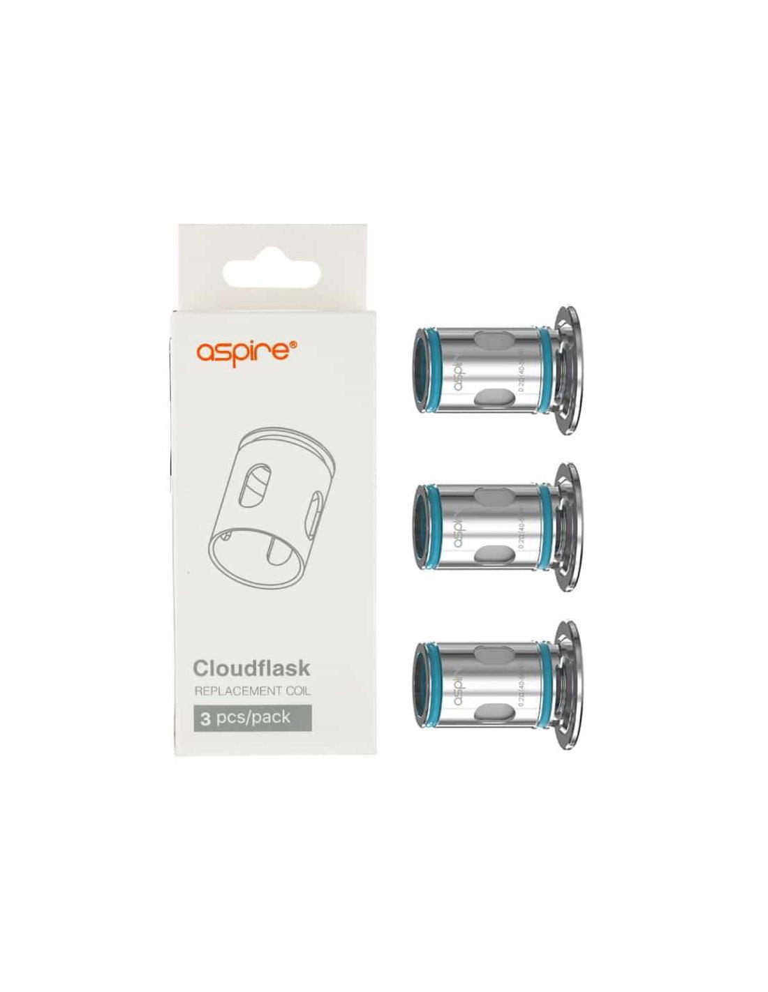 aspire cloudflask coil resistenze ricambio - 3 pezzi