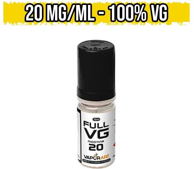 vaporart nicotina full vg 20mg/ml base neutra nicobooster 10ml