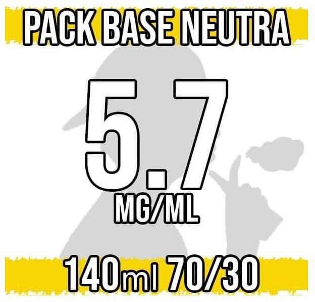 brand vari base neutra 70vg 30pg con nicotina 5,7 mg/ml - 140ml