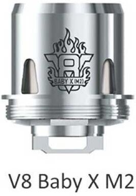 smok v8 x-baby m2 coil resistenze ricambio - 3 pezzi