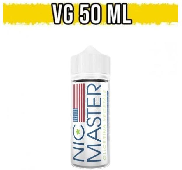 nic master glicerina vegetale 50ml full vg