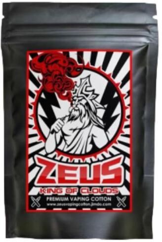 zeus vaping cotton red rebel zeus king of clouds fogli cotone