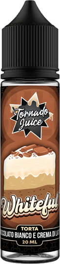 tornado juice whiteful liquido shot 20ml cioccolato bianco crema latte