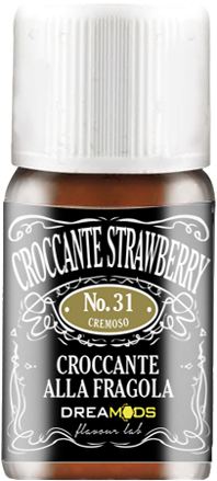 dreamods croccante strawberry n. 31 aroma concentrato 10ml mandorla frutta secca fragola