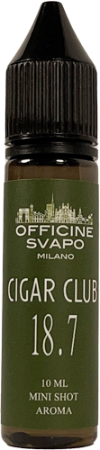 officine svapo cigar club 18.7 aroma mini shot 10ml tabacco kentucky vaniglia cognac