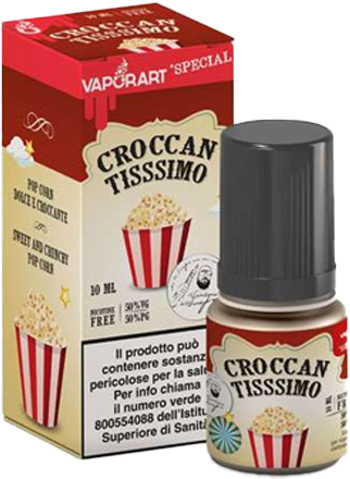 vaporart croccantissimo il santone dello svapo liquido pronto 10ml pop corn burro