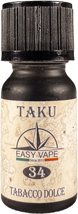 easy vape taku n.34 aroma concentrato 10ml tabacco dolce