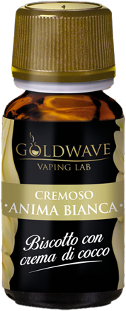 goldwave anima bianca aroma concentrato 10ml biscotto cocco