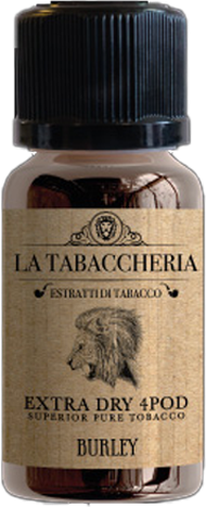 la tabaccheria burley extra dry 4 pod shot 60 liquido shot 20ml tabacco