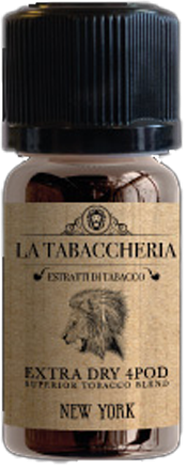 la tabaccheria new york extra dry 4 pod shot 60 liquido shot 20ml tabacco american blend